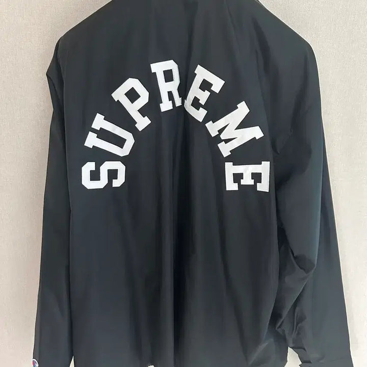 [SOLD OUT] 슈프림 챔피온 코치자켓 xl 블랙