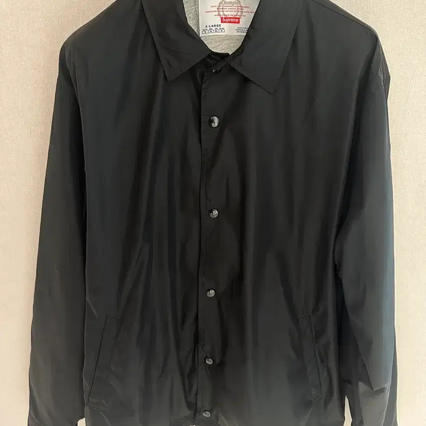 [SOLD OUT] 슈프림 챔피온 코치자켓 xl 블랙