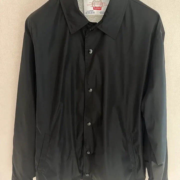 [SOLD OUT] 슈프림 챔피온 코치자켓 xl 블랙