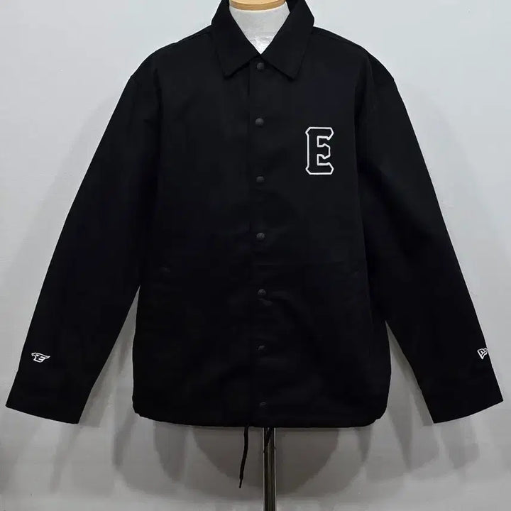 [BUNJANG] New Era Black Coach Jacket Windbreaker / [105] 남성 뉴에라 블랙 코치 자켓 바람막이 새상품