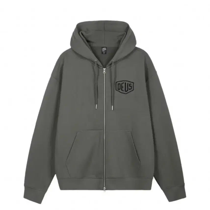 [BUNJANG] Deus Ex Machina College Hoodie Charcoal S / 데우스 엑스 마키나 컬리지 후드집업 차콜 s