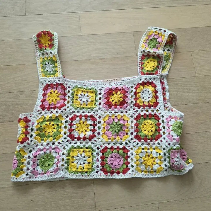 [BUNJANG] Vintage Patchwork Ethnic Vest / 니트 패치워크 빈티지 에스닉 히피 베스트 조끼