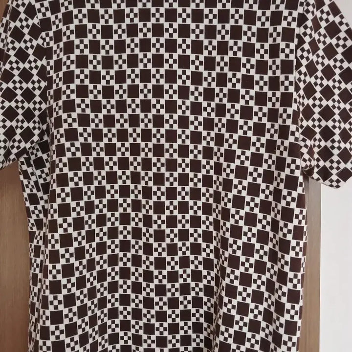 [SOLD OUT] SANDRO 산드로 브라운 체크 반팔 폴로티XL(105)