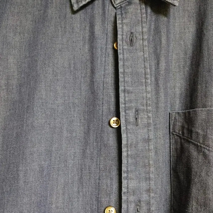 [SOLD OUT] 인더로우 WASHED DENIM SHIRT INDIGO BLUE 3