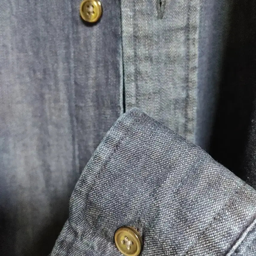 [SOLD OUT] 인더로우 WASHED DENIM SHIRT INDIGO BLUE 3