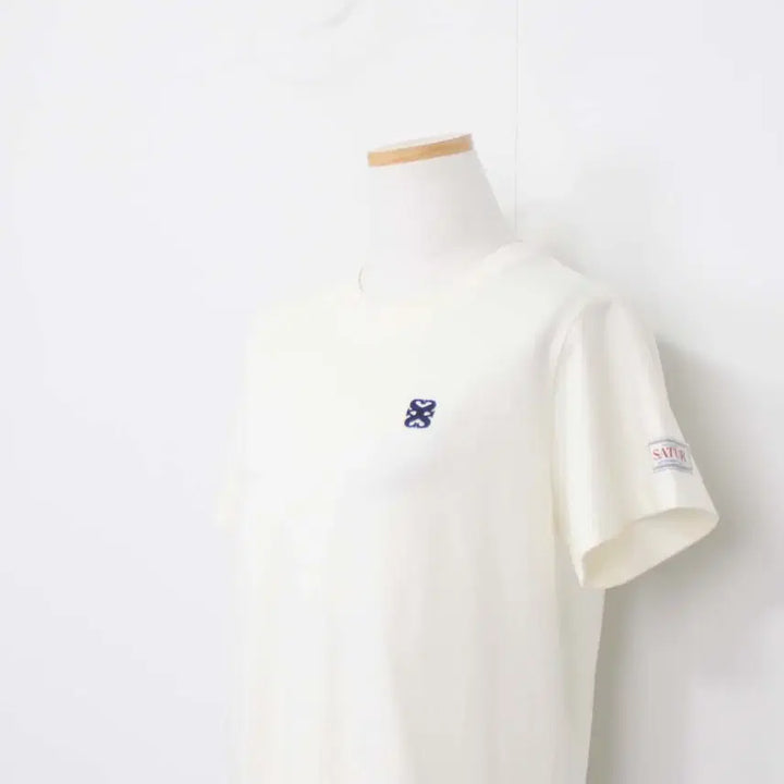 [SOLD OUT] 정품] 세터 여성 라운드티 반팔 아이보리 면  최신상 WS 정인샵