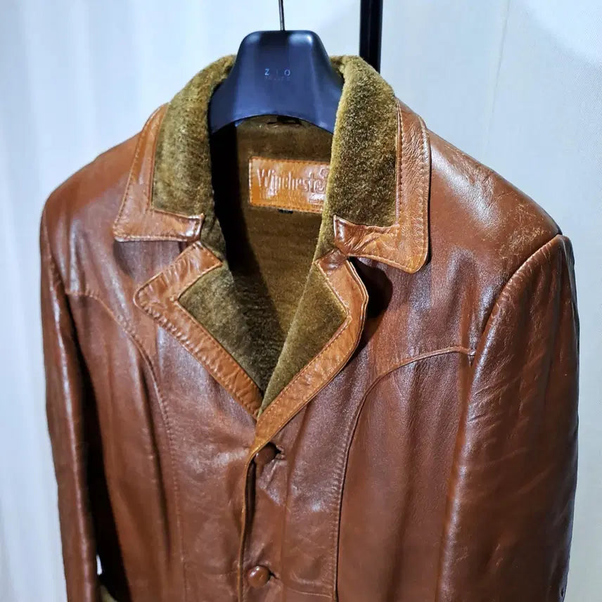 [BUNJANG] Winchester USA Vintage Mouton Sheepskin Jacket / (택포) 윈체스터 USA 빈티지 무스탕 50 B771