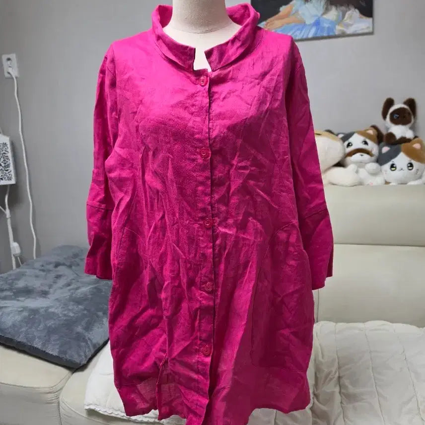 [SOLD OUT] <새상품> 롱 셔츠 원피스 가디건 (택가 38000원)