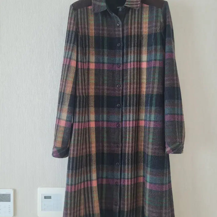 [BUNJANG] Hazzys Check Long Dress / 헤지스 체크 롱 원피스  85