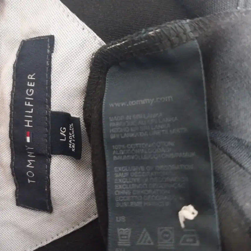 [BUNJANG] Tommy Hilfiger Black Short Sleeve Polo Shirt / 타미힐피거/105) 블랙 반팔카라티
