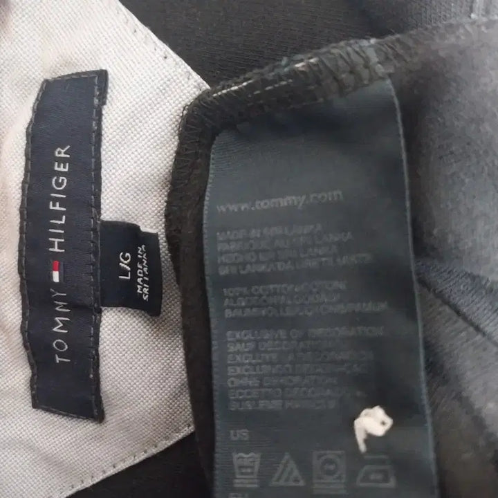 [BUNJANG] Tommy Hilfiger Black Short Sleeve Polo Shirt / 타미힐피거/105) 블랙 반팔카라티