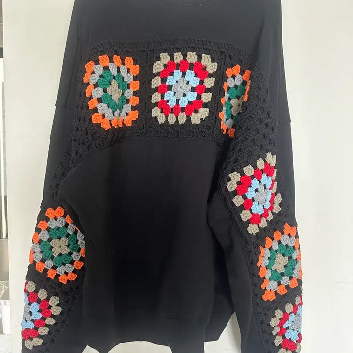 [BUNJANG] DISCOVERED Crochet Sweater / DISCOVERED 일본 브랜드 디스커버드 스웨터 사이즈 3