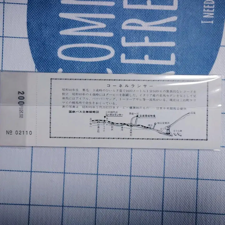 [BUNJANG] Hokkaido National Railway Bus Nissho Line - Samani Station Commemorative Ticket (Sealed) / 홋카이도 국철버스 닛쇼선 - 사마니역 기념 승차권 (미개봉)