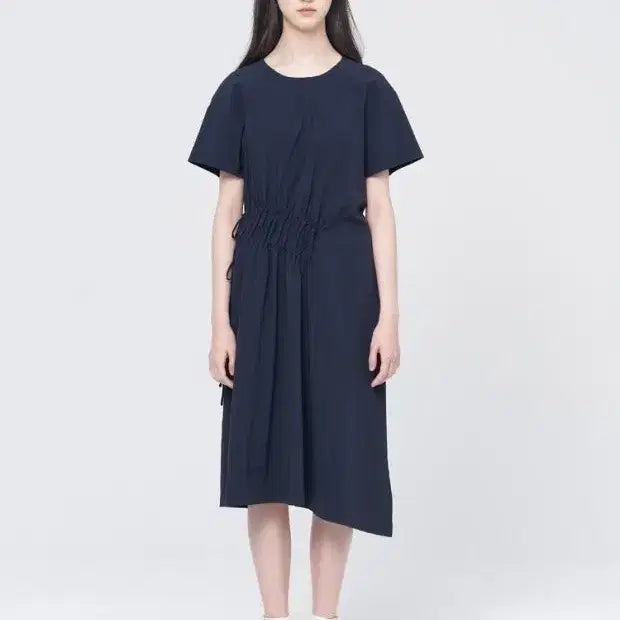 [SOLD OUT] 구호플러스 Signature Waist String Dress Navy
