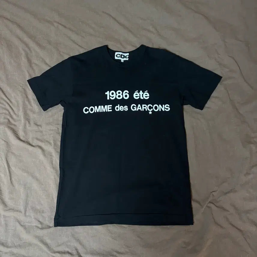 [SOLD OUT] [XL] CDG 꼼데가르송 1986 블랙 반팔 티셔츠
