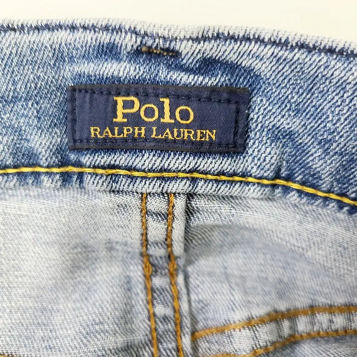 [BUNJANG] Polo Ralph Lauren Hampton Relaxed Straight Jeans / [정품] 폴로 랄프로렌 햄튼 릴렉스 스트레이트 진 33x32 연청
