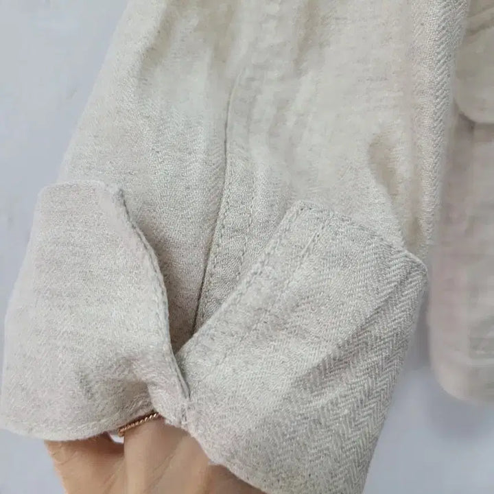 [SOLD OUT] muji 무인양품 린넨 더블 자켓 아이보리