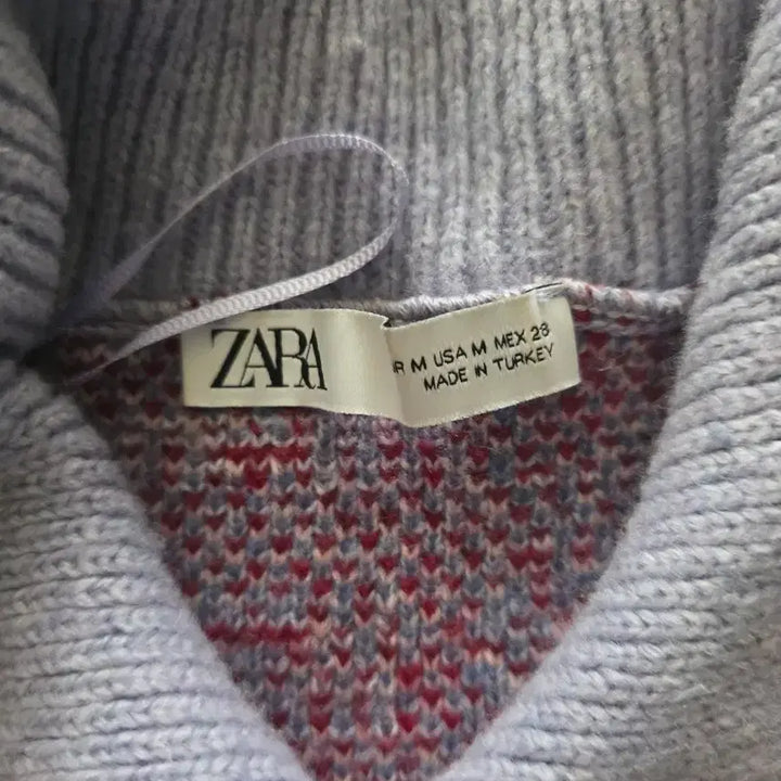 [BUNJANG] ZARA Patchwork Jacquard Cardigan / 자라 패치워크  자카드 가디건