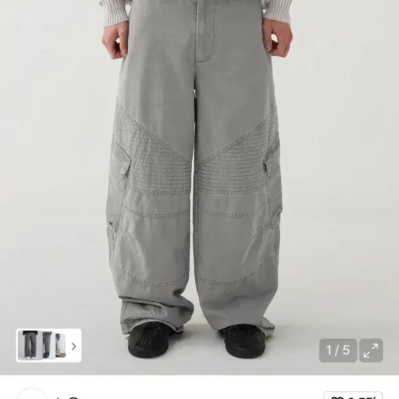 [SOLD OUT] 노운 워시드 바이커 카고 2