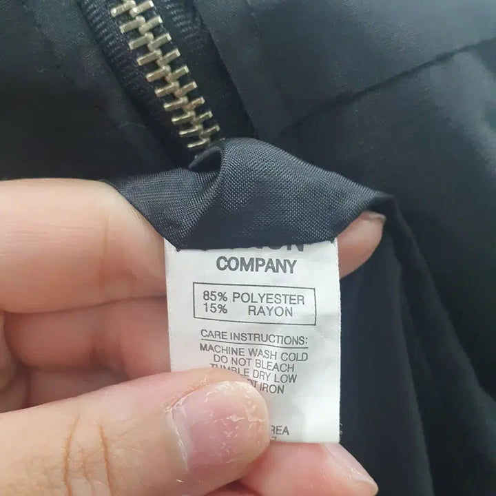 [BUNJANG] F Vision Company Black Hooded Zip-Up Jacket / F 비전컴퍼니 남성 블랙 후드집업자켓