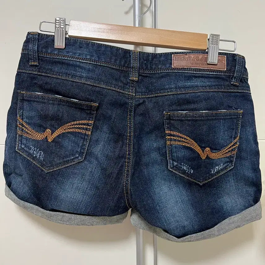 [BUNJANG] Vintage Roll-Up Denim Shorts / 빈티지 롤업 데님 반바지 오네갸루