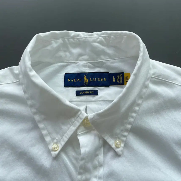 [SOLD OUT] [L] 폴로 랄프로렌 코튼 포플린 셔츠 클래식핏 QR인증
