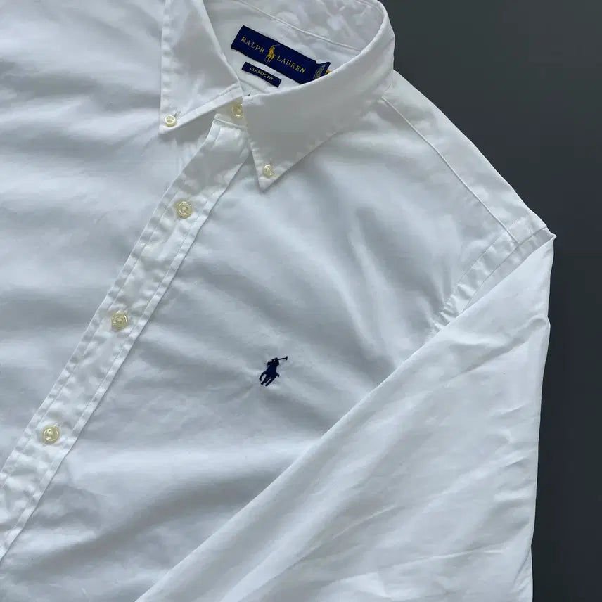[SOLD OUT] [L] 폴로 랄프로렌 코튼 포플린 셔츠 클래식핏 QR인증