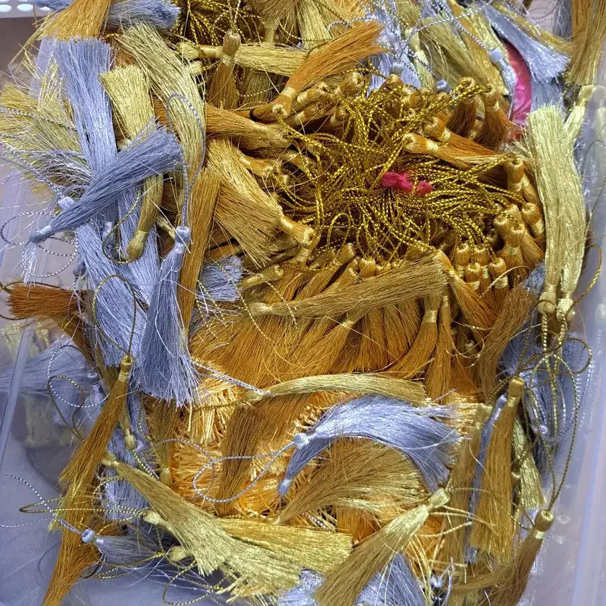 [SOLD OUT] D8 재고정리 1.2kg 태슬 핸드폰 가방 키링 DIY부자재 약1100개