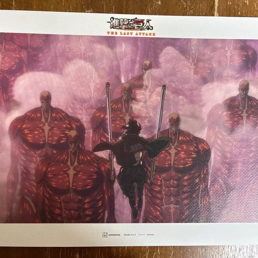 [BUNJANG] Attack on Titan A3 Art Poster Set / 진격의 거인 아트그라피 아트포스터(A3) 2종세트
