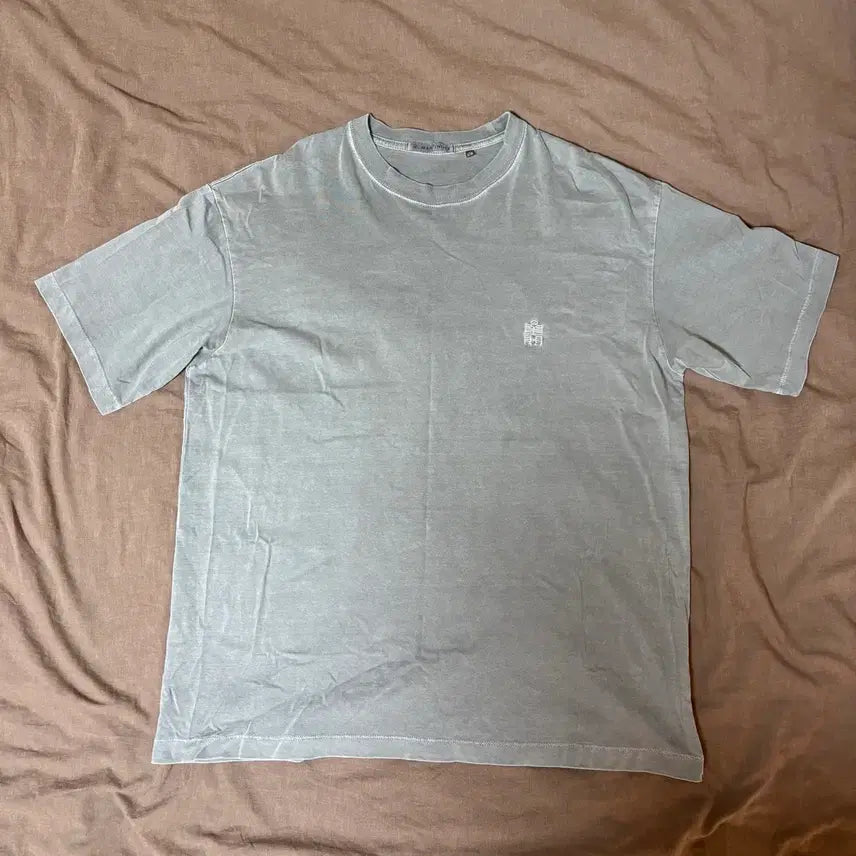 [BUNJANG] Polytelu Human Index Regular 1/2 T-shirt / [4] 폴리테루 휴먼인덱스 휴먼 레귤러 1/2 티셔츠 다이드 그레이