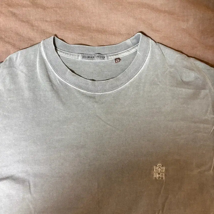 [BUNJANG] Polytelu Human Index Regular 1/2 T-shirt / [4] 폴리테루 휴먼인덱스 휴먼 레귤러 1/2 티셔츠 다이드 그레이