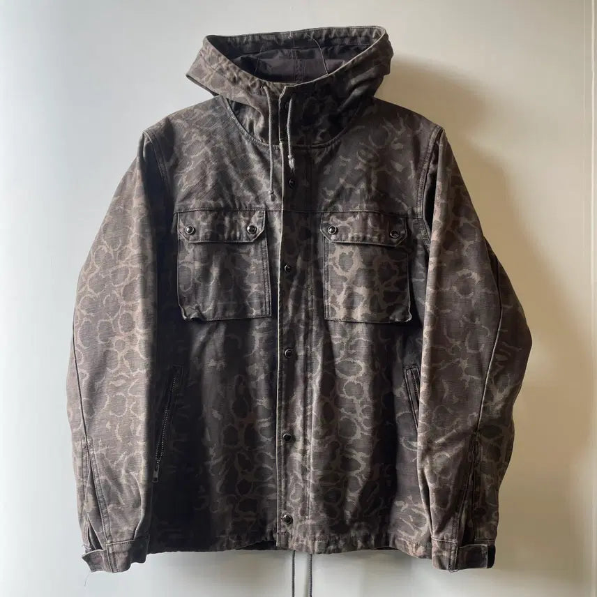 [BUNJANG] Wacko Maria Leopard Field Jacket / 와코마리아 레오파드 야상자켓
