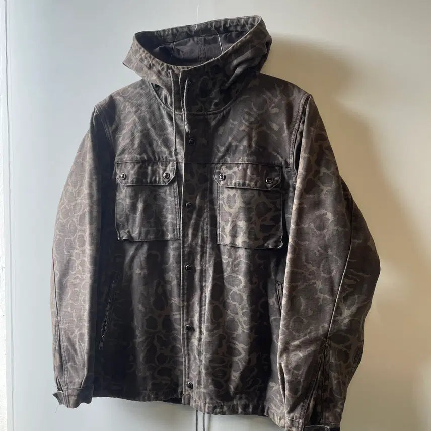 [BUNJANG] Wacko Maria Leopard Field Jacket / 와코마리아 레오파드 야상자켓