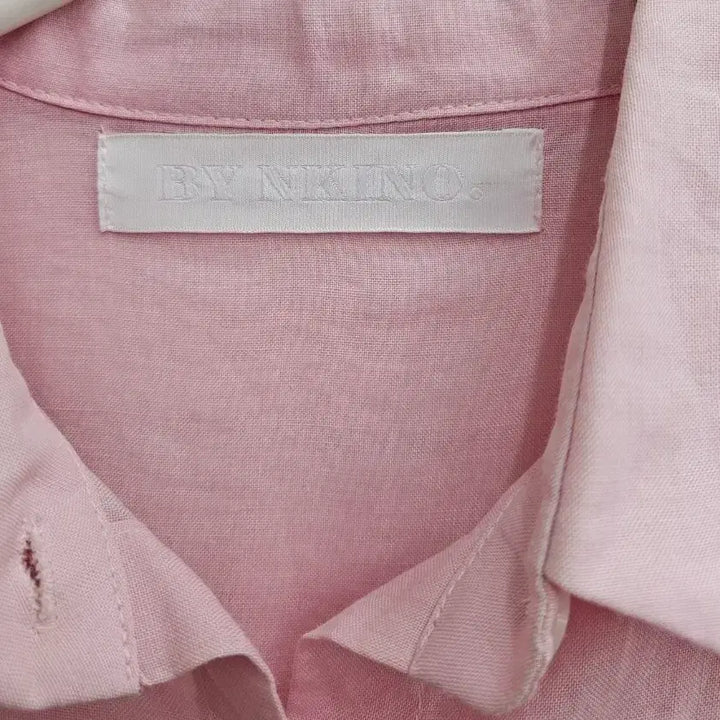 [BUNJANG] NKINO Pink Linen Long Shirt / A4297  핑크색 린넨 롱 셔츠남방(BY NKINO)