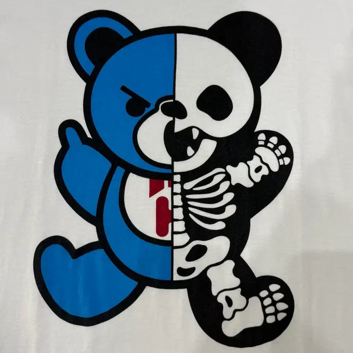 [BUNJANG] Hysteric Glamour Skull Fuck Bear Oversized T-Shirt / 히스테릭 글래머 해골 퍽베어 오버핏 반팔 티셔츠