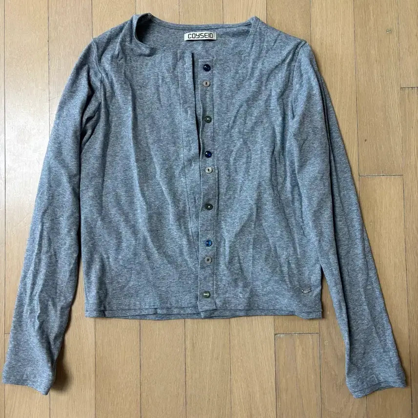 [SOLD OUT] 코이세이오 로우 엣지 가디건 멜란지 그레이