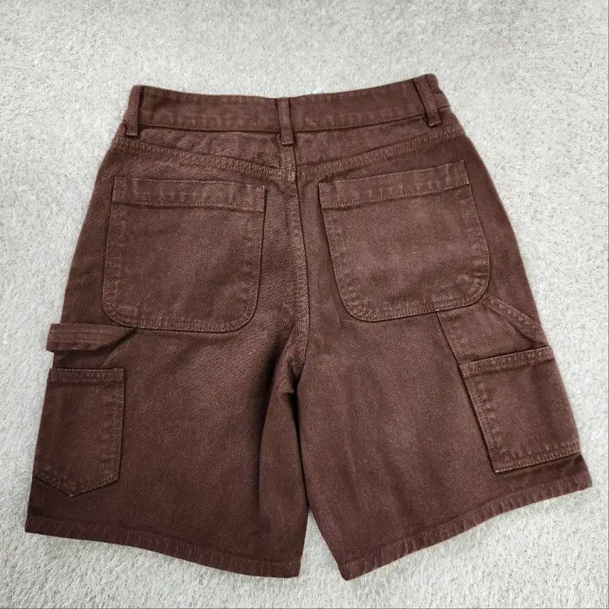 [BUNJANG] Brenda Brendon Carpenter Denim Half Pants Brown Women&