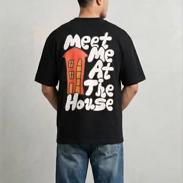 [BUNJANG] Bitfella House Short Sleeve Round T-Shirt / [100]비트펠라하우스 반팔 라운드티 (새상품)