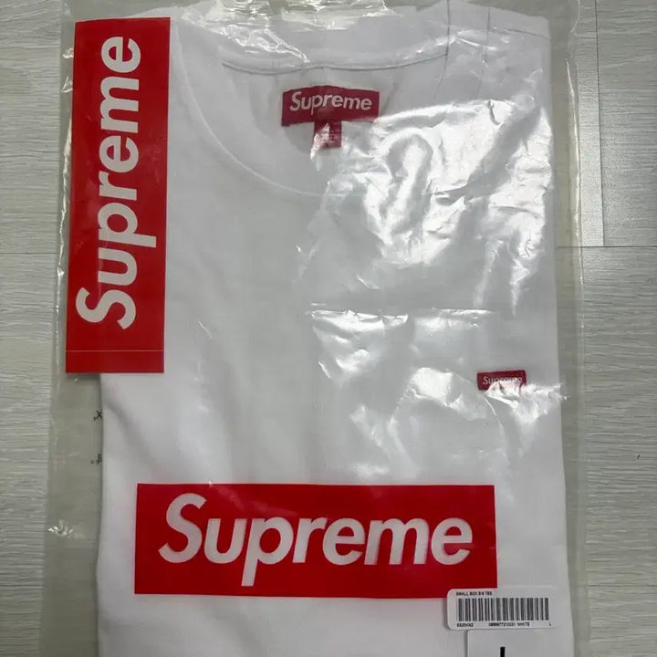 [SOLD OUT] [L] 슈프림 스몰박스 롱슬리브 화이트 25SS
