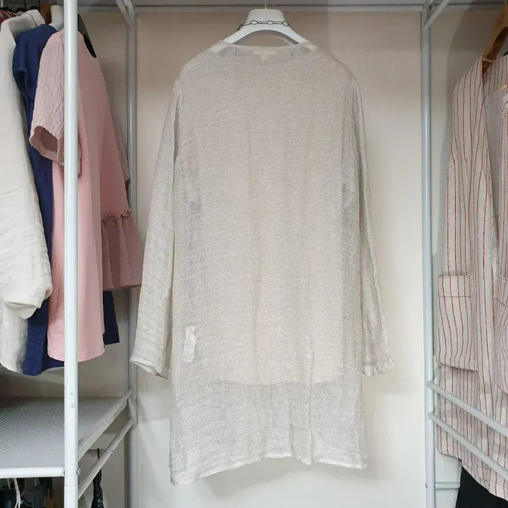[BUNJANG] Eileen Fisher Organic Linen Blend Mesh Cardigan / eileen fisher 아일린피셔 시그니쳐 오가닉린넨혼방 메쉬 가디건