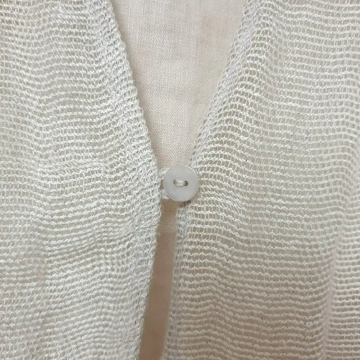 [BUNJANG] Eileen Fisher Organic Linen Blend Mesh Cardigan / eileen fisher 아일린피셔 시그니쳐 오가닉린넨혼방 메쉬 가디건