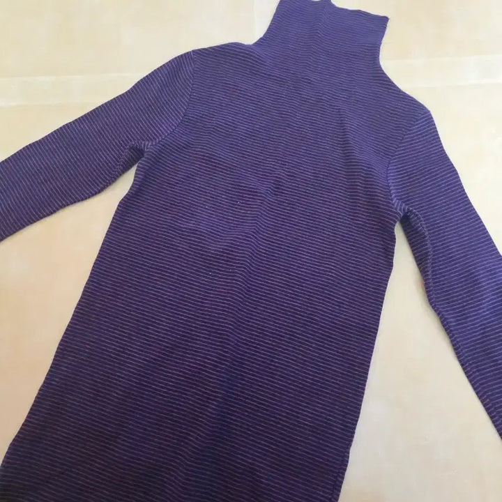 [BUNJANG] Striped Turtleneck Sweater / 줄무늬 목폴라