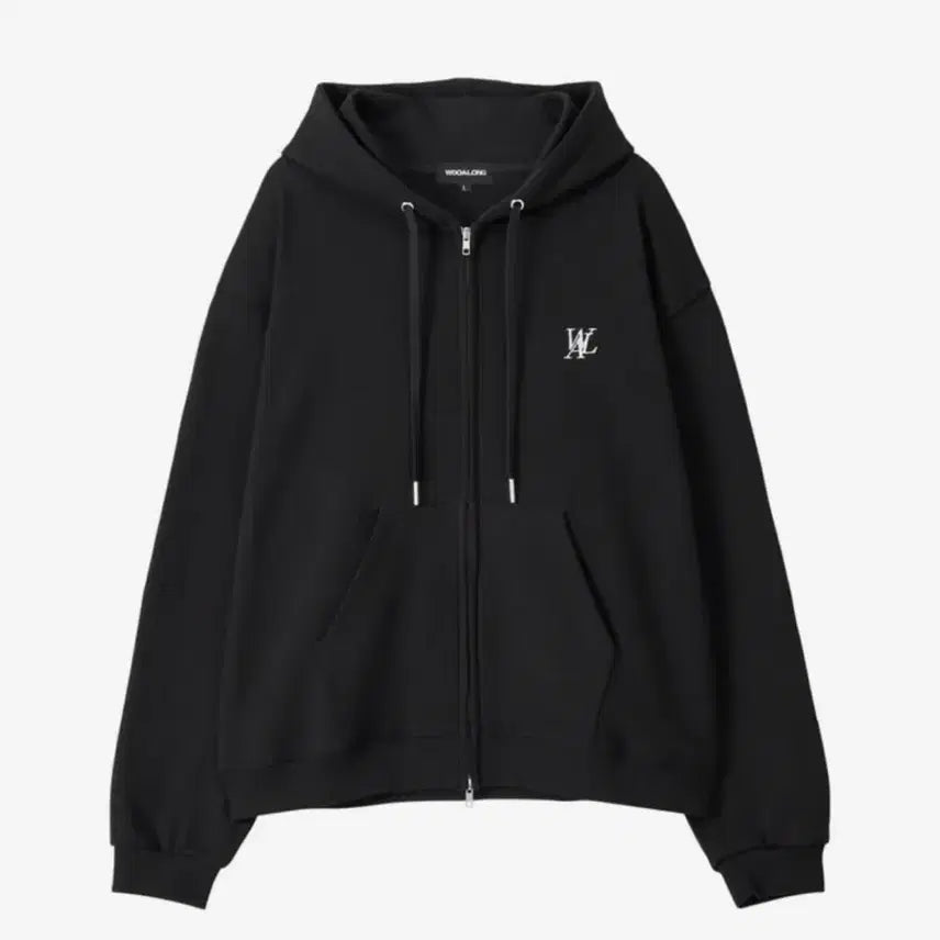 [SOLD OUT] 우알롱 후드집업 블랙 / 투웨이