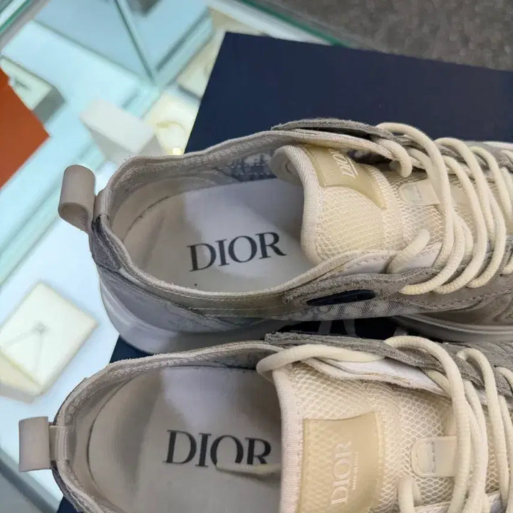 [BUNJANG] Dior Oblique B25 Sneakers Gray (Size 40) / 정품 디올 오블리크 b25 스니커즈 그레이 40 사이즈