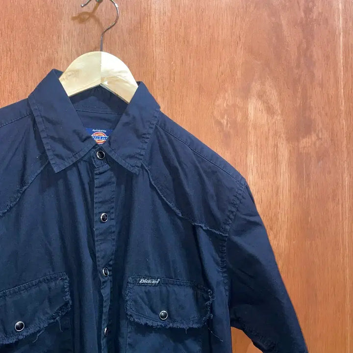 [BUNJANG] Dickies Work Shirt (Black) - Short Sleeve / (M) Dickies 디키즈 반팔 워크 셔츠 블랙