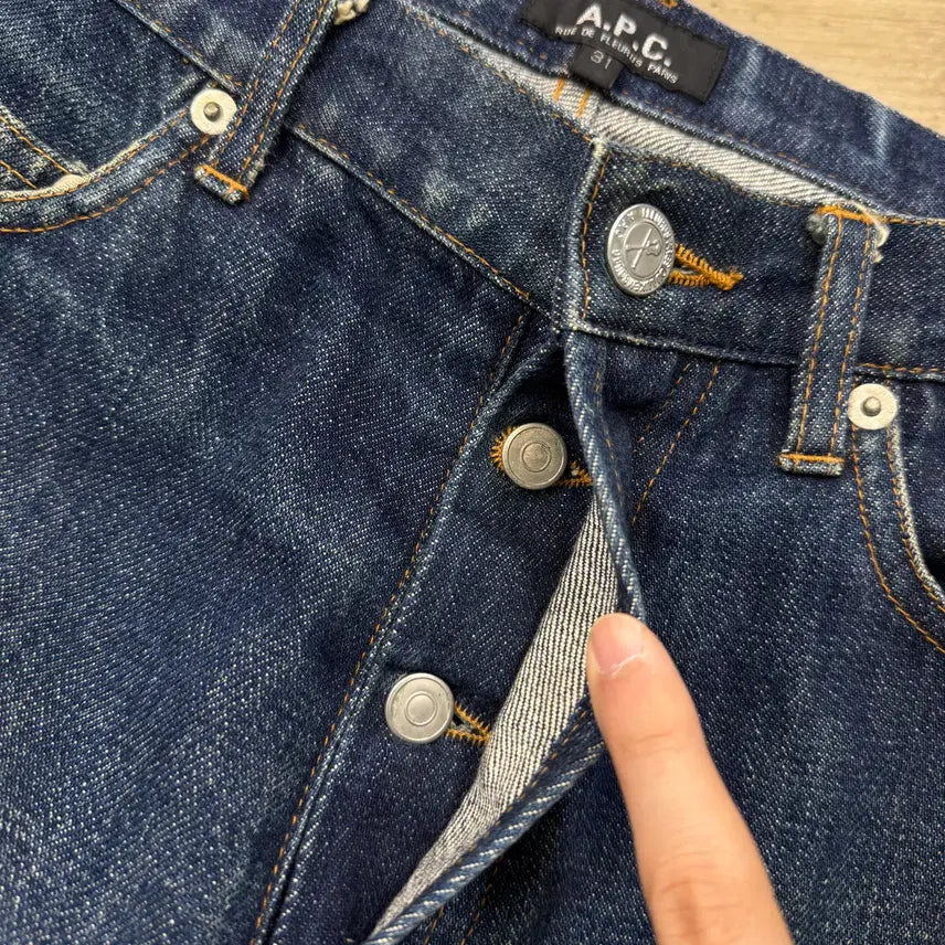 [SOLD OUT] 아페쎄 센터 심 데님 팬츠