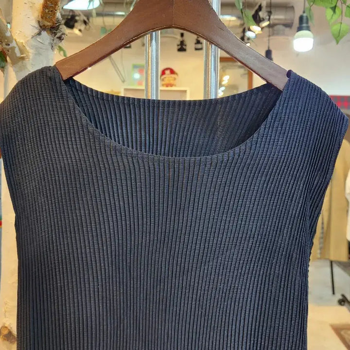 [BUNJANG] Vintage Pleated Sleeveless Dress / 90s 제펜 민소매 플리츠 민소매 빈티지 원피스 미사용품