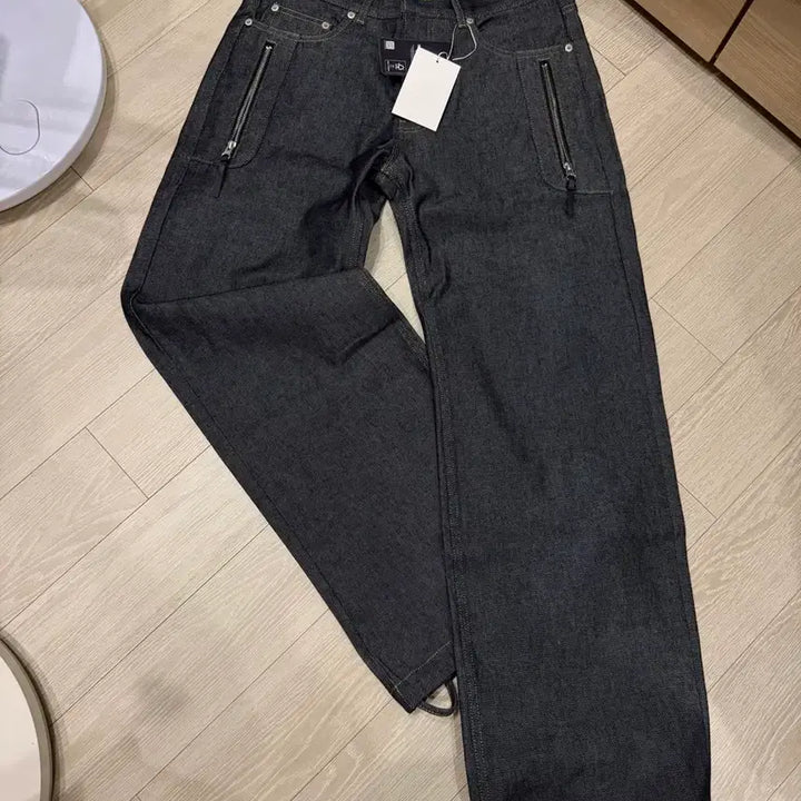 [SOLD OUT] [M] *새상품 mjd 로우라이주 듀얼 집 데님 인디고