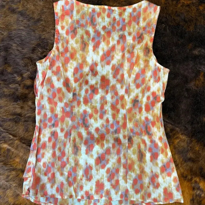 [BUNJANG] Vintage Leopard Pattern Sleeveless Top / 일본빈티지 레오파드 패턴 슬리브리스