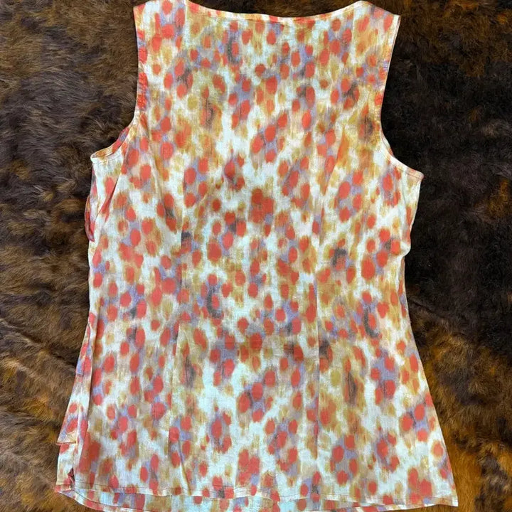 [BUNJANG] Vintage Leopard Pattern Sleeveless Top / 일본빈티지 레오파드 패턴 슬리브리스